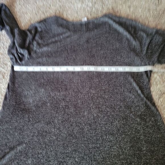 Old Navy Marled Gray Long Sleeve Rolled Round Neck Sweater Dress Size L - Picture 11 of 15